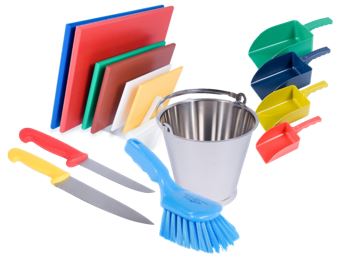 Hygienic brushware, knives and utensils 