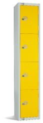 Steel Locker | Four Door | Yellow
