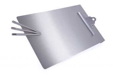 Stainless steel clipboard