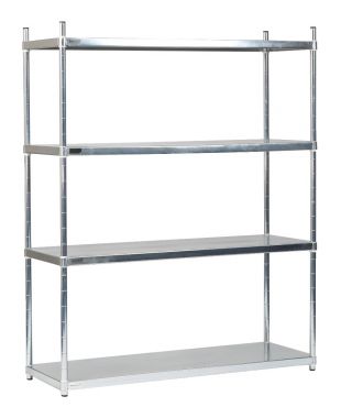 Stainless Steel Solid Shelving Unit